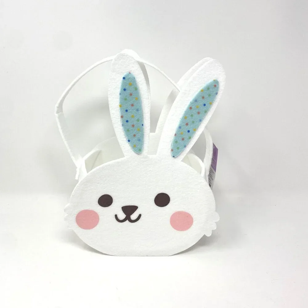 Target Novelty Felt Easter Basket White Bunny - Spritz™ Egg Hunt